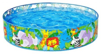 Детский бассейн Intex Happy Animals Clearview Snapset 58474